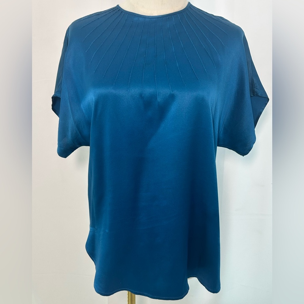 VTG 80s LIOYD WILLIAMS 100% Silk Blouse